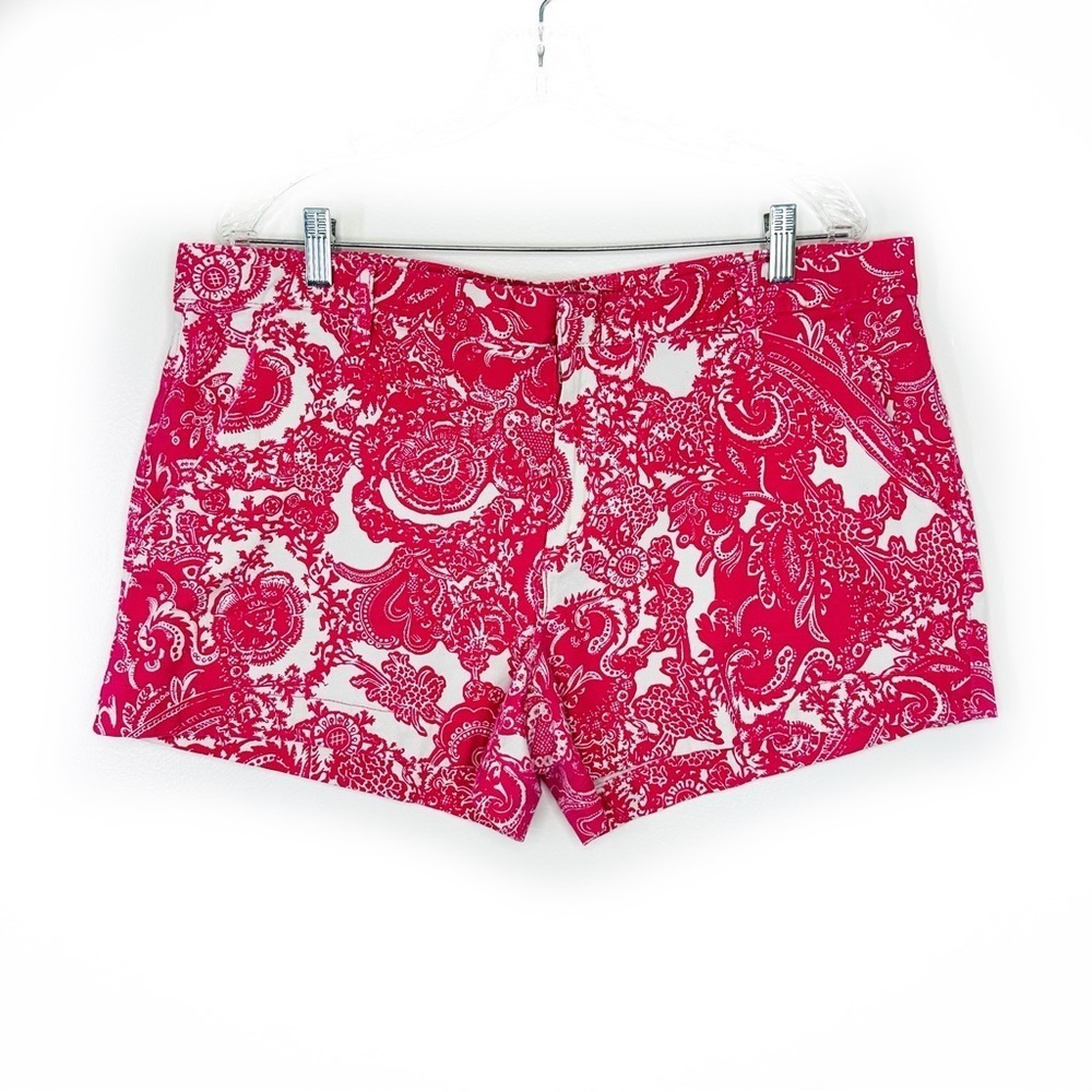 Magenta toile canvas shorts
